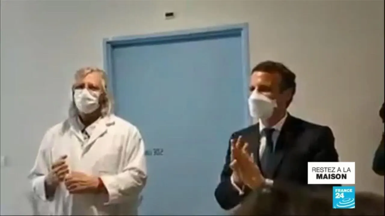 Le Président Macron et le Professeur Raoult, avril 2020